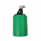 KiBcsLic Cowbell Mounted Percussion Bell Drum Set Cowbell for Drummers, Green, Large
