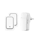 ONMYJFD No Battery Required Waterproof Door Bell Sets Home Outdoor Kinetic Chime Doorbell
