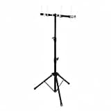 YIJU Adjustable Cowbell Frame Percussion Drum Double Holder Stable Base Secure Mounting Suitable for Studio Stage Shows