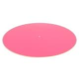 Xixian Acrylic Turntable Mat for 12 Inch Record Players – Low Noise Slipmat Improves Sound Clarity (Transparent Pink)