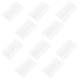 ZUNOXAZ 10pcs Emergency Break Glass Panels for Fire Alarm Manual Call Point Cover, 3x1.5 Inch Glass Replacement with Universal Compatibility and Visibility for Home and Office Security