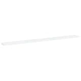 KGHFDVB White Bookshelf Boards 4pcs, 39.4x3.9x0.6 Inch Engineered Wood Shelf Panels for Additional Storage Space, Replacement Boards for Bookshelf