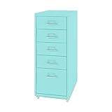 ntumLeap 5-Drawer Mobile Filing Cabinet On Wheels for Office Storage & Nization-Vertical File Cabinet for Efficient Document Management,E