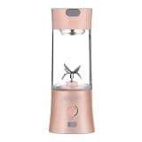 ibasenice USB Rechargeable Mini Juicer Cup 380ml Electric Juice Blender with 1500mah Battery for Outdoor Use and Camping, for Making Protein Shakes and Food