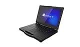 ONERugged 14 inch Rugged Laptop N14T Windows 11 Pro, Heavy Duty Outdoor AI PC, Intel Core Ultra 5 125H, 32GB+256GB, WiFi 6, BT 5.1 Industurial Computer, 1000 Nits 4700mAh+1300mAh Dual Batteries