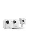 Blink Outdoor 2K+ and Mini 2K+ (newest model) — Wireless and plug-in 2K resolution smart security cameras, Sync Module Core included — 3 Cameras (White)