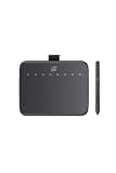 Deco 640 Graphics Tablet with 16k Pressure Sensitivity, 8 Express Keys, 60° Tilt Support, Android/Windows/Mac Compatible for Digital Art - Multicolor
