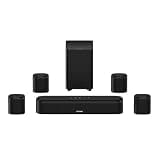 ULTIMEA 7.1ch Sound Bar with Subwoofer, 330W Peak Power, Virtual Surround Sound System for Smart TV, Home Theater Soundbar with 4 Surround Speakers, App Control, Opt/AUX/BT, Aura A40 (2026 Upgraded)