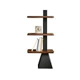 WANGHAI2024M Bookcases Floor-Standing Creative Colour-Blocking Bookshelf Wooden Retro Storage Rack for Home Office