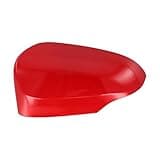BildeeMait Red Side Mirror Cover Cap Shell for Toyota for Yaris 2012-2019 Left Driver Side ABS Exterior Housing Assembly