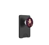 Cute Ghost Floral Wildflower Purple Halloween Spooky Fall PopSockets PopWallet for MagSafe