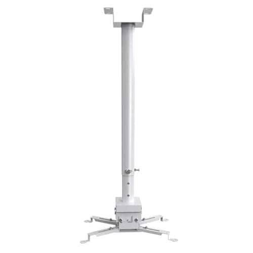 TV Mount Stands Adjustable Ceiling Projector Bracket Ceiling Multifunctional Extended Adjustable Telescopic Fixed Hanging Hanger,White-0.5