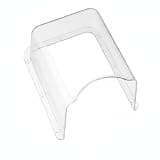 Clear Polycarbonate Rain Cover for Video Doorbell, Weatherproof Shield for Outdoor Security Cameras, Transparent Protective Housing 8.86 x 7.09 x 4.72 Inches