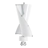500W Vertical Axis Wind Turbine Generator Kit with Controller, 2 Blades Permanent Magnet Design for Home & Hybrid Solar Wind System (White, 12V, 2 Blades)