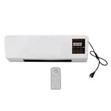 Wall Mounted Air Conditioner and Space Heater, Highly Efficient Mobile Unit for Bedroom, Living Room, Office, Wide Angles, Indoor Use, US Plug