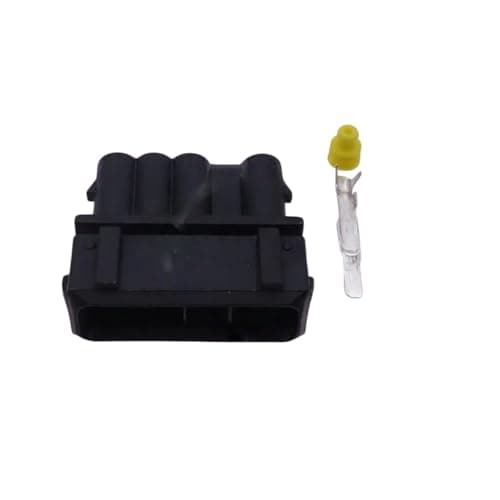 automotive wire connectors 1/5/10 Pcs 4 Pin Automotive O/y-gen Transducer Socket Connector 357972754J 357972964K Car maintenance(Male with Pin,10pcs)