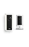 Ring Spotlight Cam Pro, Plug-In (Newest Model), White with Outdoor Cam Plus, Battery, White
