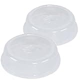 Nordic Ware BPA-free and Melamine Free Plastic Splatter Microwave Cover, 10-Inch (Set of 2), Clear