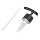 Evenoonest Stainless Steel Soap and Lotion Dispenser Pumps,Bathroom Shampoo Bottle Pump Head In 304 Stainless Steel Electroplated Finish, Fits 2 5CM Bottle Openings(Black)