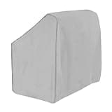 Boat Center Console Cover, 600D Marine Grade Polyester Canvas, Waterproof, Grey (Medium Size up to 40" W 30" L 44" H)
