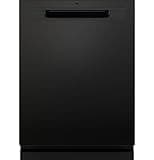 GE GDP670SGVBB 24″ Built-In Top Control Dishwasher with Stainless Steel Interior, 3rd Rack, Bottle Jets, 45 dBA – Black