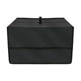 Black Microwave Oven Dust Cover—Universal Microwave Oven Storage Cover, Insulated Heat-Resistant Aluminum Foil Protective Cover