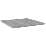 KGHFDVB Concrete Gray Bookshelf Boards 8 Pcs, 15.7x15.7x0.6 Inch Engineered Wood Shelves for Additional Storage Space