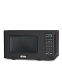 Commercial Chef 0.7 Cu. Ft. Countertop Microwave Oven, Touch Controls with Digital LED Display, 700W Small Microwave with 10” Turntable Plate, Push Button Door, 10 Power Levels, CHM7MB, Black