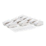 RJ45 Connector 8 Wire FTP Cat.6, Ideal for high-Speed Computer Networks. Supplied in Bags of 10 Units. Special for installations That Require Protection Against Interference.