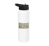 Circleville Ohio Map Vintage 1836 Pickaway County History Stainless Steel Insulated Water Bottle