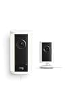 Ring Spotlight Cam Pro, Plug-In (Newest Model), White with Indoor Cam Plus (Newest Model), White