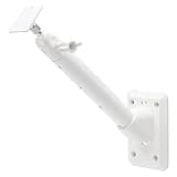 Holicfun Universal Solar Panel Wall Mount for Ring, Eufy, Arlo, Wyze, Reolink Solar Panels and More, Extended Mounting Arm, Multi-Angle Adjustable (White)