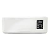 KiBcsLic Wall-Mounted Electric Heater Rectangular Electric Wall Heater Flat Home Heating, White, US Plug 110V Two Packs Of Brushes And Screws
