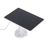 SHOWERORO 3w Monocrystalline Solar Panel for Doorbell with Ip65 Waterproof Rating, Easy Installation and Sturdy Design, Supports Type-c, USB, and Dc Charging for Outdoor Video Doorbell
