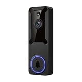Nexfluxio 1665P Wireless Video Doorbell Camera, Cloud Storage, AI Human Detection, Instant Alert, Night Vision, Two Way Audio, 2.4G WiFi Only