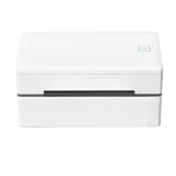 Aolidsive Shipping Label Printer Bluetooth Wireless Thermal Printer Support Smartphone Computer White for Home Office Shipping Tasks (US Plug)