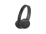 Sony WH-CH520 Wireless Bluetooth On-Ear Headphones with Microphone, Up to 50 Hours Battery Life with Quick Charge Function, Includes USB-C Charging Cable - Black - International Version (No Warranty)
