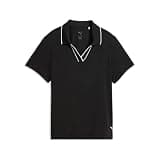 PUMA Cloudspun Essential Short Sleeve Women's Golf Polo Shirt, Puma Black, M