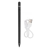 Active Capacitive Stylus Pen with USB Charging, Copper Tip Touch Screen Pen for Mobile Phone and Tablet, Precision Drawing Tool for iOS Android Devices (Black)