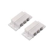 Ziuetuynl Switch Normally Open Closed NC NO Door Alarm Window Security Contact Sensor Set DC 5V 12V 24V 2PCS
