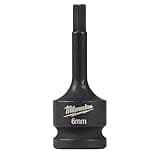 Milwaukee Electric - Shockwave Lineman 1/2 Drive 6MM HEX BIT Socket