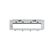 Anti-Winding Dustproof Main Brush Cover, Anti-Jam Protective Plate Compatible with Roborock Qrevo Cruv, Qrev-o Edge, Saros 10, 10R Robot Vacuum Cleaner(Curv Cover White)