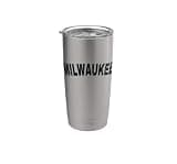 Vintage Milwaukee Black Text Apparel Stainless Steel Insulated Tumbler