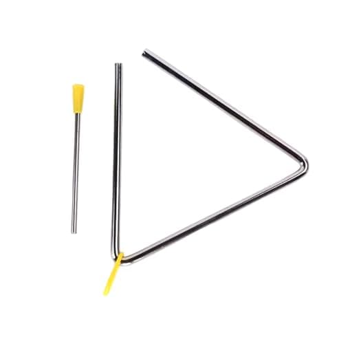 Alksubbm Alloy Triangular Music Instrument Suitable for Development Programs Groups and Percussion Ensembles Training Triangle Musical Musical