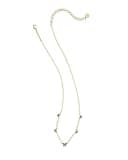 Kendra Scott 14k Gold-Plated Lillia Crystal Strand Necklace in Blue Green Crystal, Fashion Jewelry for Women