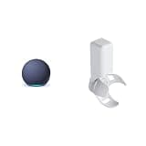 Echo Dot Bundle: Include Echo Dot, Deep Sea Blue and Made for Amazon Outlet Hanger, Glacier White.