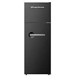 Frigidaire Retro Apartment Size Refrigerator with Top Freezer - 2 Door Fridge with 7.5 Cu Ft of Storage Capacity, Adjustable Spill-Proof Shelves, Door & Crisper Bins, Black