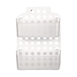 YunJove Storage Rack, Over The Door Shelf, Shower Organizer, Stainless Storage Shelves, Storage Containers, Black Without Hole
