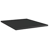 KGHFDVB Bookshelf Boards 8 pcs, 15.7x19.7x0.6 Inch Engineered Wood Shelf Panels, High Gloss Black Replacement Bookshelf Boards for Additional Storage Space