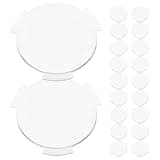 Kisangel 50pcs Vr Lens Plastic 3D Glasses Lenses with Biconvex Design 25mm Diameter 45mm Focal Length for Computers and Gaming Consoles, for Group Activities and Commercial Use